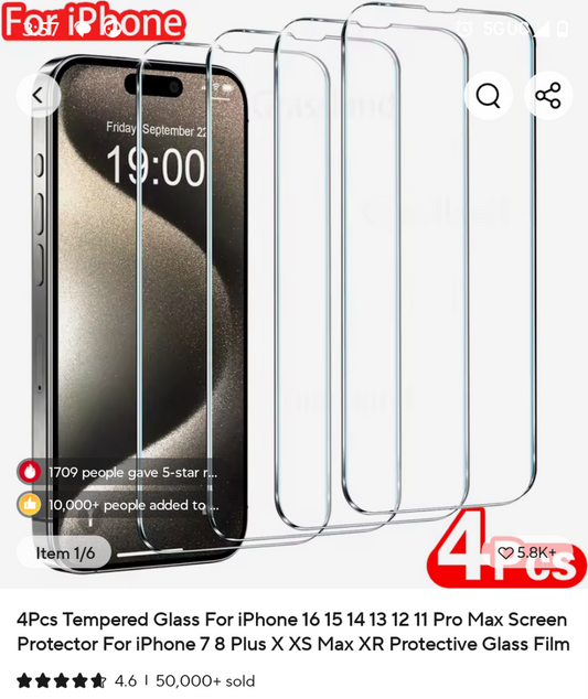 Tempered glass for iphone